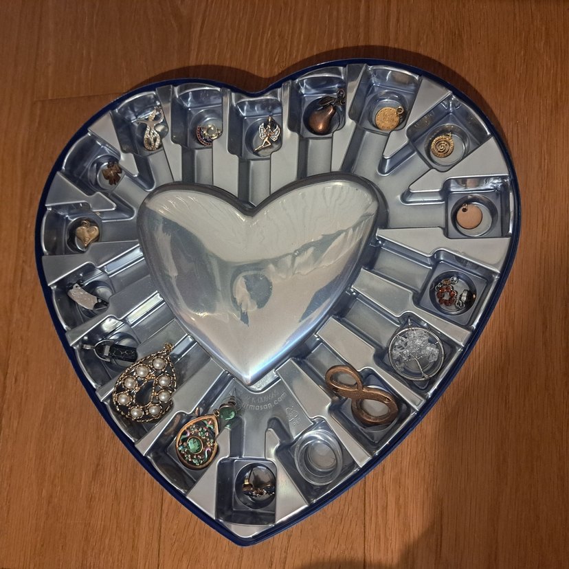 Altın ve Gri Payetli Kadın Charm Seti - Görsel 5