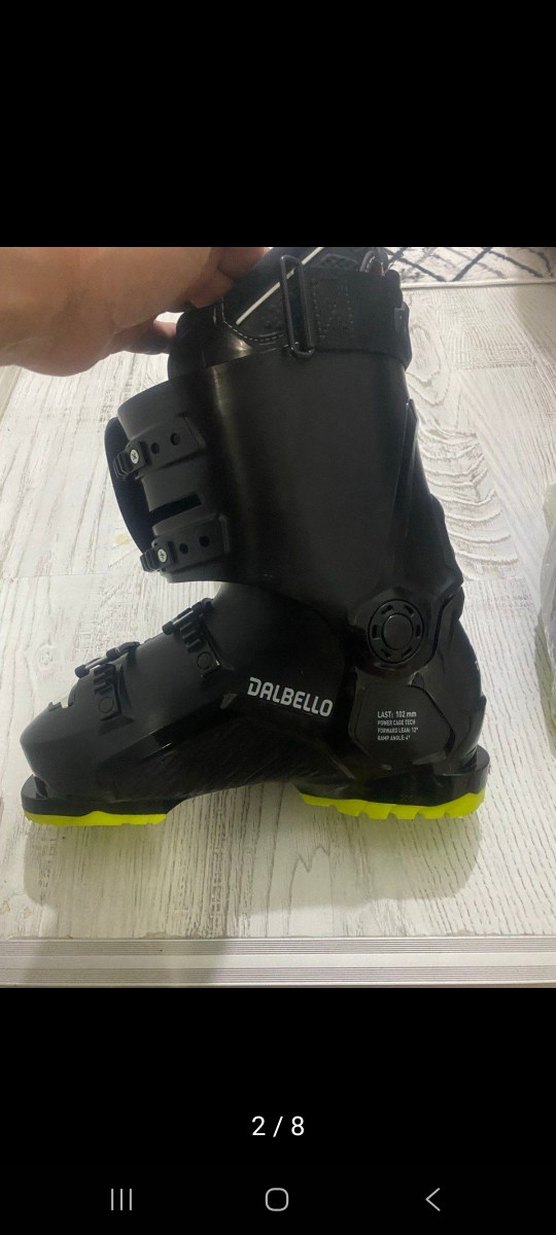 26.5 41.5 Dalbello DS AX 100 MS Unisex Kayak Botu Siyah Yeşil - Görsel 3