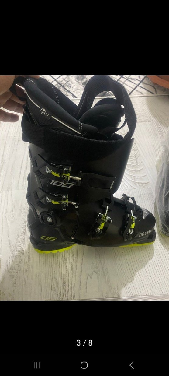 26.5 41.5 Dalbello DS AX 100 MS Unisex Kayak Botu Siyah Yeşil - Görsel 4