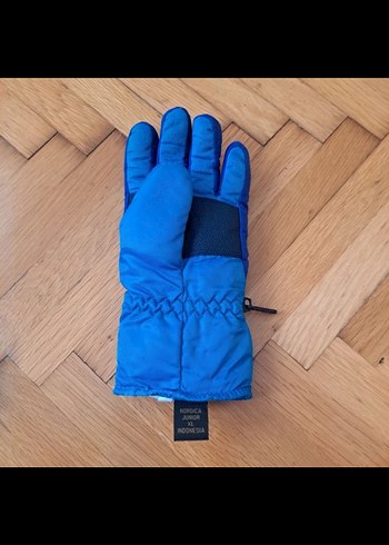 Renkli Mavi Biker Desenli Kar Eldiveni - Görsel 2