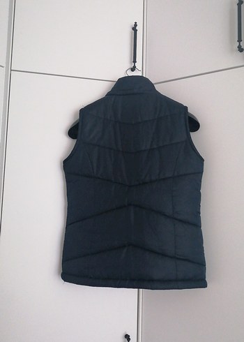 Düğmeli Lacivert Kadın Yelek - Görsel 2