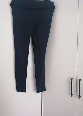 Lacivert Midi Denim Kadın Tayt - Görsel 2