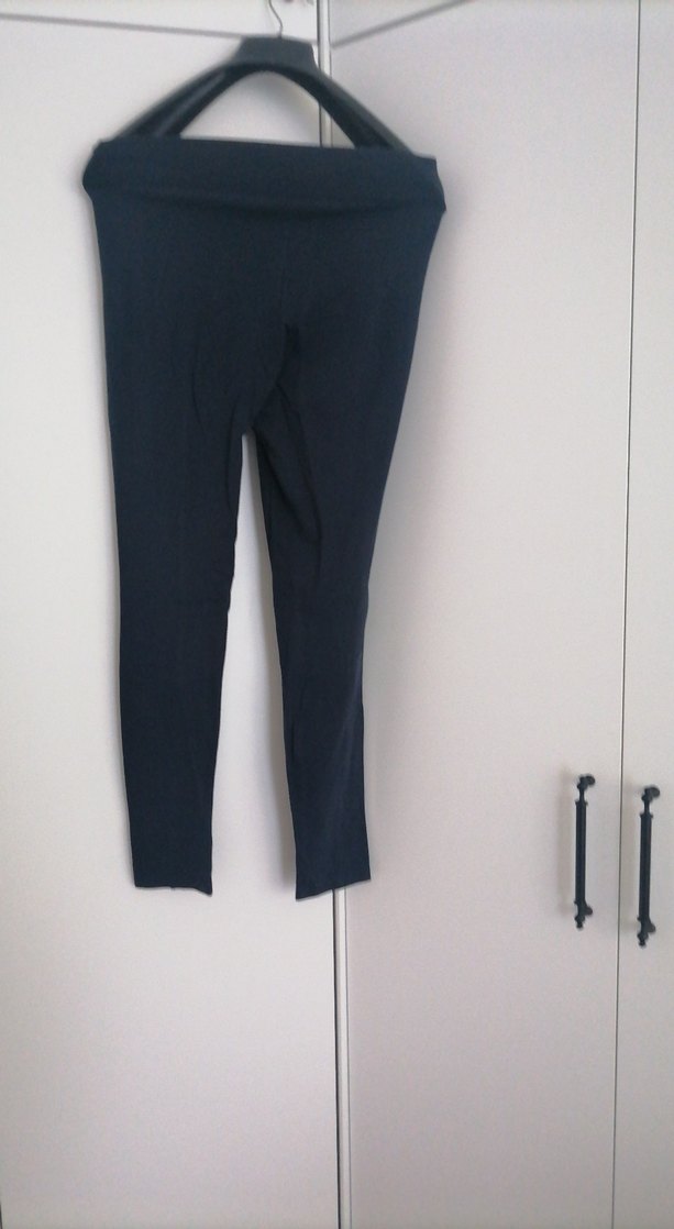 Lacivert Midi Denim Kadın Tayt - Görsel 2