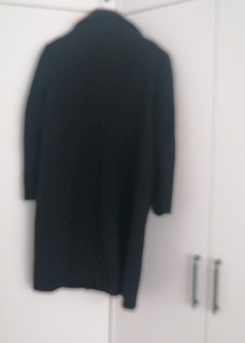 Siyah Çift Düğmeli Kaban - Görsel 2