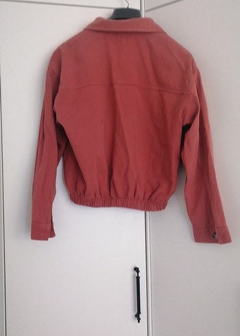 Düğmeli Bordo Kadın Ceket - Görsel 2