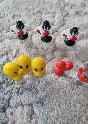 looney Tunes vantuzlu 8 adet figür