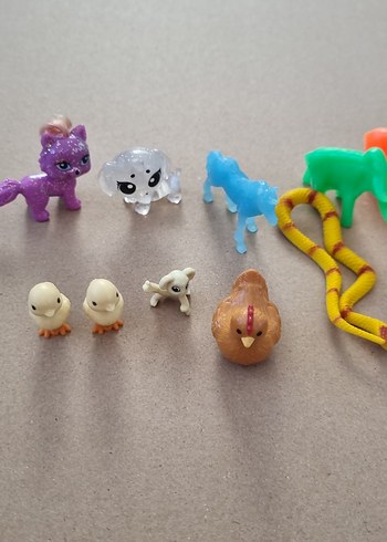 Renkli Mini Hayvan Figürleri ve Oyun Evi Seti - Görsel 4