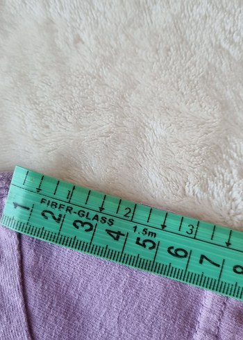 Kız Çocuk Mor Baskılı Kısa Kollu Tişört - Görsel 5