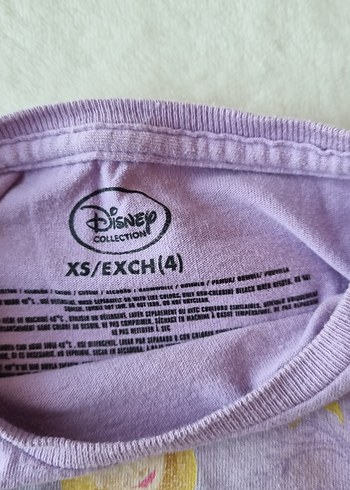 Kız Çocuk Mor Baskılı Kısa Kollu Tişört - Görsel 8