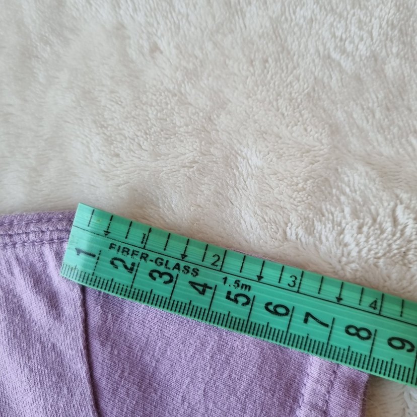 Kız Çocuk Mor Baskılı Kısa Kollu Tişört - Görsel 5