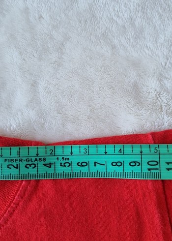 Kırmızı Baskılı Kız Çocuk Tişörtü - Görsel 7