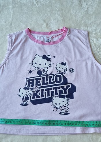 Kız Çocuk Pembe Hello Kitty Baskılı Tişört - Görsel 6