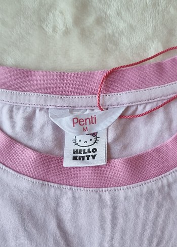 Kız Çocuk Pembe Hello Kitty Baskılı Tişört - Görsel 5
