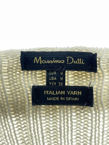 m Beden beyaz Renk Massimo Dutti Kazak / Triko %70 İndirimli.