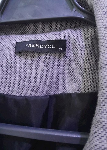 Trendyol & Milla Gri Midi Kadın Yün Kaban