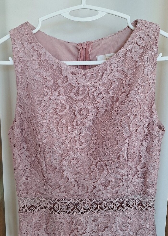 Dantel detaylı abiye elbise - Görsel 5