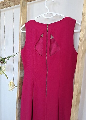 Fuşya renk mini elbise - Görsel 5