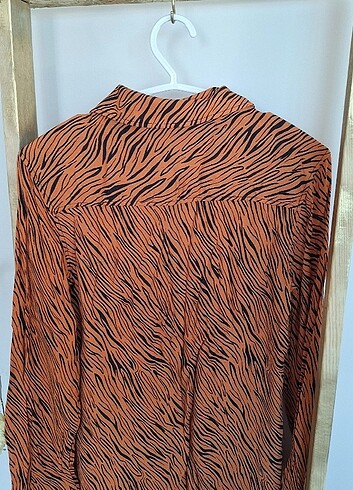 Desenli Mango gömlek - Görsel 7