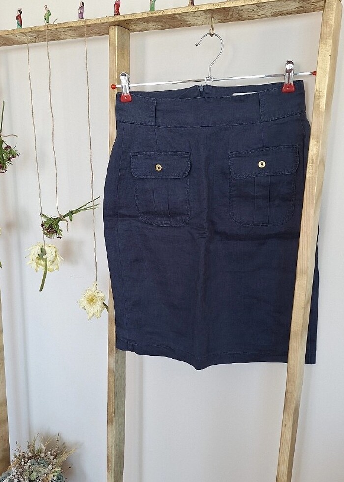 Lacivert kalem etek - Görsel 2