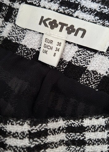 Ekose desenli etek - Görsel 6