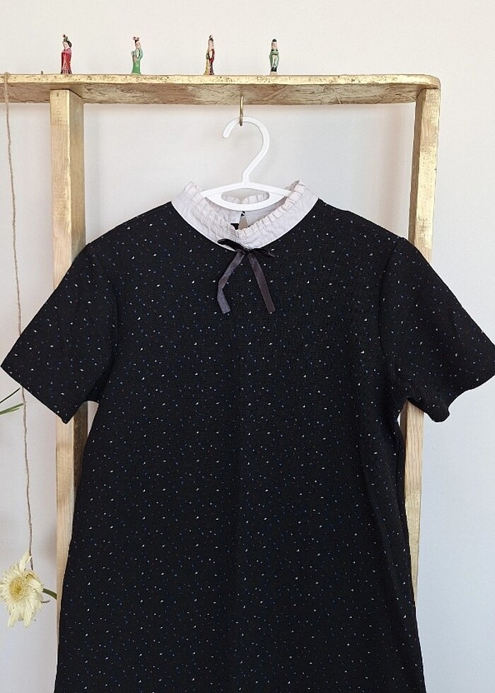 Koton marka yakalı mini elbise - Görsel 2