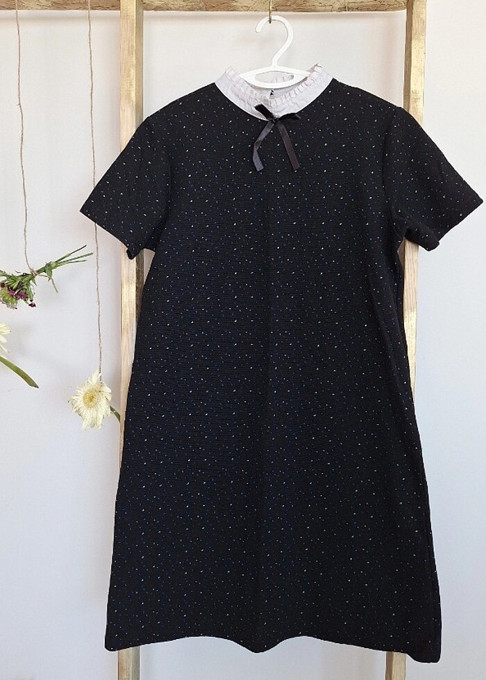 Koton marka yakalı mini elbise - Görsel 3