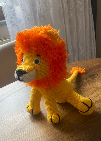 Sarı Renkli Aslan Peluş Oyuncak - Görsel 2