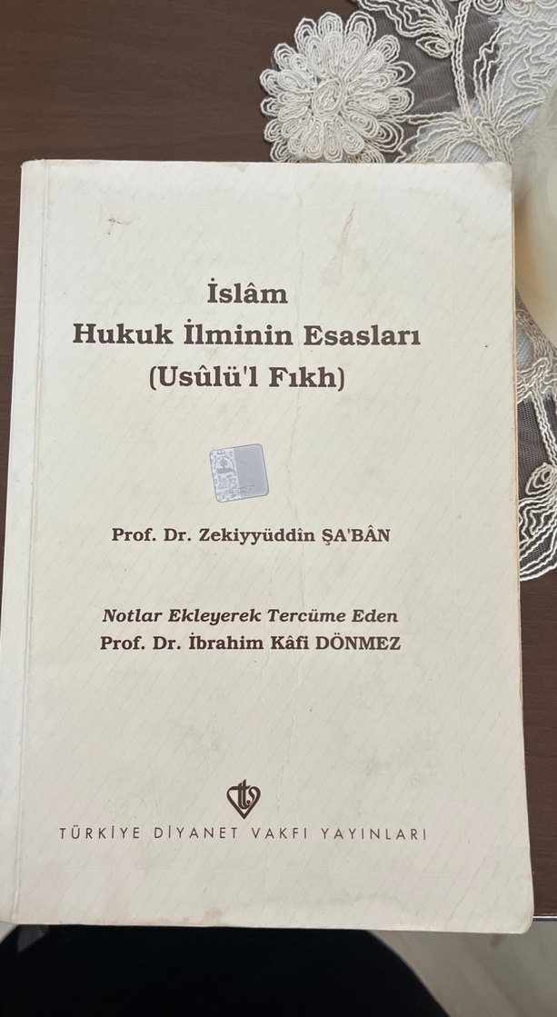 İslam Hukuk İlminin Esasları Kitabı - Görsel 2