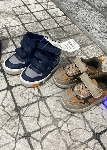 Gri Baskılı Erkek Çocuk Spor Ayakkabı - Görsel 3