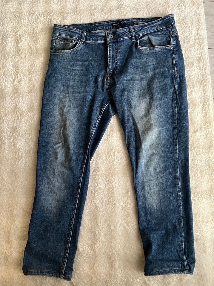 Defacto Skinny Fit Mavi Kot Pantolon - Görsel 5