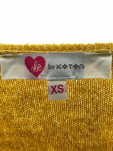 xs Beden sarı Renk Koton Kazak / Triko %70 İndirimli.