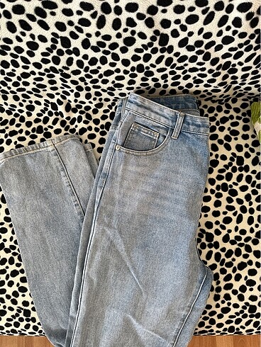 Straight yüksek bel jean
