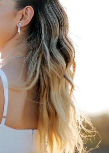 Vintage Boncuklu Beyaz Çiçekli Saç Aksesuarı - Görsel 4