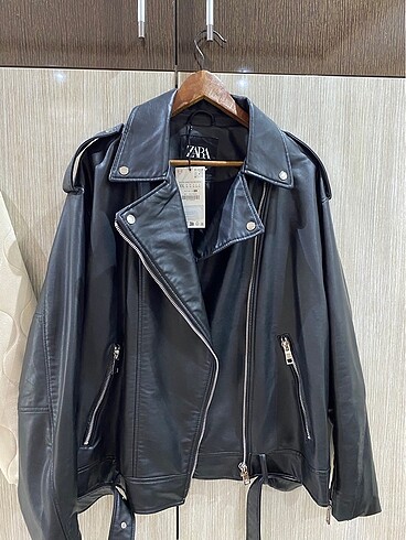 Zara oversize suni deri ceket