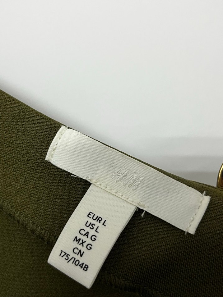 Askılı Drapeli Uzun Kadın Elbise - Haki - Görsel 2