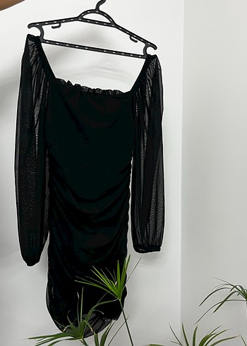 Trendyol & Milla Uzun Siyah Gotik Kadın Abiye Elbise
