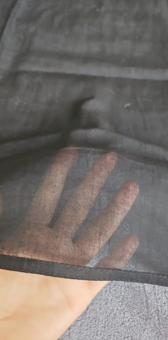 Siyah Eşarp Tülbent - Görsel 2