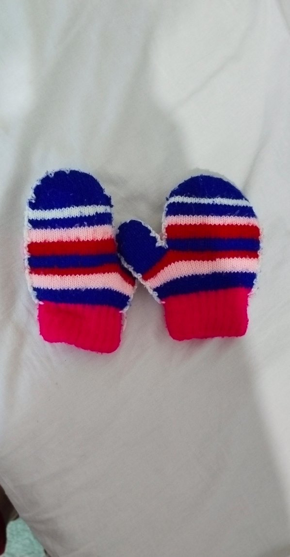 Nakışlı Renkli Kız Eldivenleri - Görsel 2