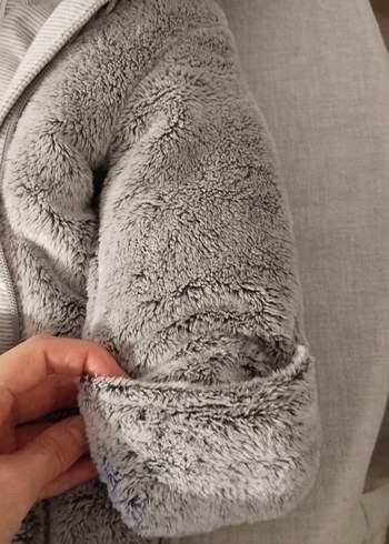 Gri Kürklü Bebek Tulumu - Görsel 5