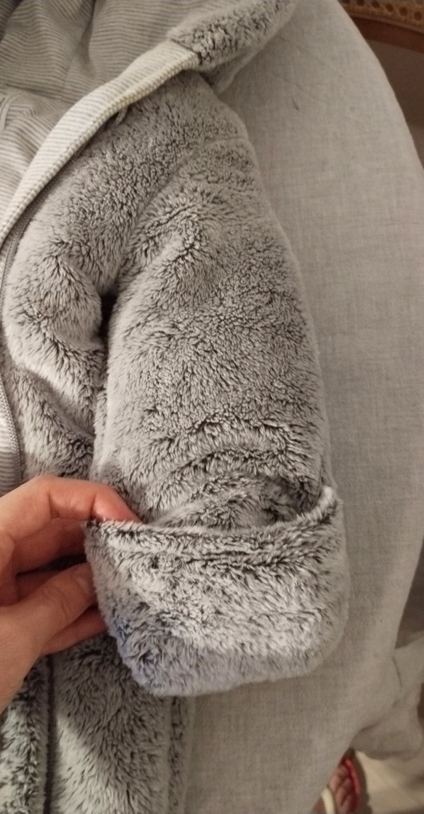 Gri Kürklü Bebek Tulumu - Görsel 5
