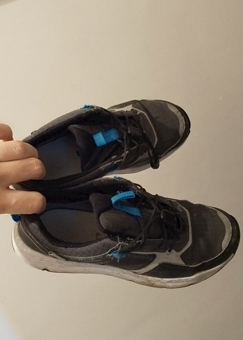 Gri Erkek Çocuk Spor Ayakkabı Velcro