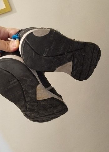 32 Beden Gri Erkek Çocuk Spor Ayakkabı Velcro