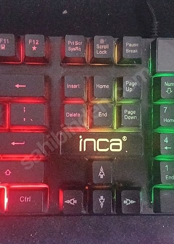 Çok Renkli Işıklı Karanlık Klavye - Görsel 2