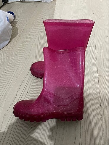 Diğer Parlak Simli Pembe kız çocuk çizme