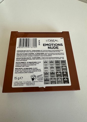 Beden L'Oréal Nude Emotions Far Paleti