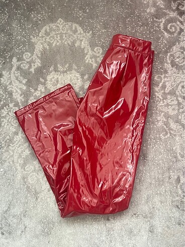 xs Beden bordo Renk Trendyolmilla kırmızı pantolon