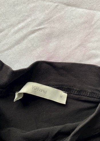 Tiffany&Co Siyah Yüksek Yakalı Kadın Crop Top