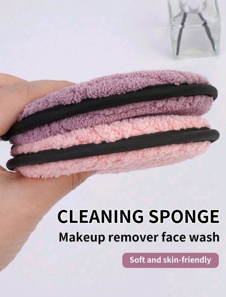 Pastel Pembe Makyaj Temizleme Süngeri - Görsel 4