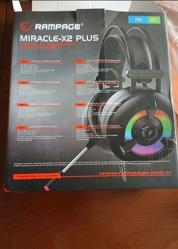 Rampage Miracle-X2 Plus RGB Aydınlatmalı Oyuncu Kulaklığı - Görsel 2