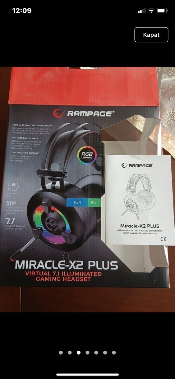 Rampage Miracle-X2 Plus RGB Aydınlatmalı Oyuncu Kulaklığı - Görsel 3